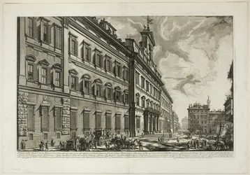 Vue du Palazzo di Montecitorio, de Vues de Rome