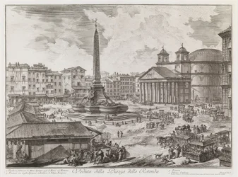 Vue de la Piazza della Rotonda, de la série Vedute di Roma