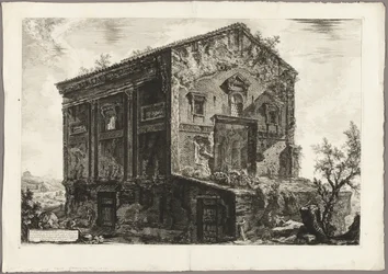 Vue du temple des Camenae, des Vues de Rome