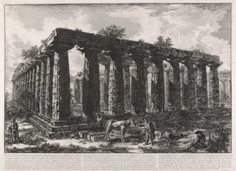 Vue des restes d