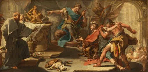 Saint Eustache refuse le culte des idoles