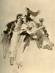 Un soldat et un vieil homme, milieu du 18e siècle, 1928