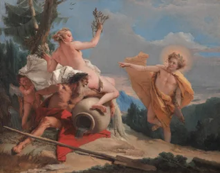 Apollon poursuivant Daphné