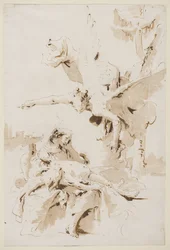 Agar et Ismaël dans le désert, vers 1725