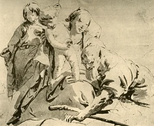 Sainte Famille, milieu du 18ème siècle, 1928