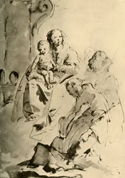 Madone avec deux saints, milieu du 18e siècle, 1928
