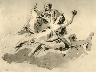 Trois femmes, milieu du 18ème siècle, 1928