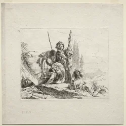 Divers caprices : Les trois soldats et le garçon, 1785
