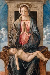 Madone avec bébé endormi, par Giovanni Bellini, vers 1470
