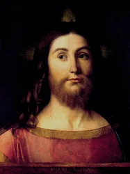 Sauveur du Monde - Bellini, Giovanni (1430-1516) - ca 1502 - Huile sur bois - 44x33 - Real Academia de Bellas Artes de San Fernando, Madrid