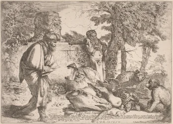 Diogène cherchant un homme honnête