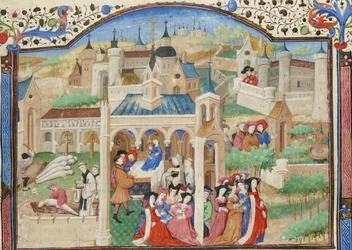 Décaméron, Départ des conteurs du Décaméron de Florence