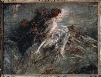 Italie, Rome, Portrait de la Marquise Luisa Casati