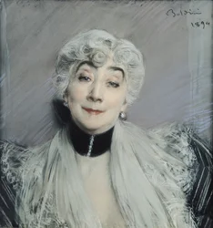 Portrait de la comtesse de Martel de Janville, dite Gyp (1850-1932), 1894