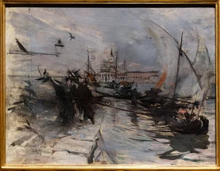 Venise, San Giorgio Maggiore vu de la Ville, vers 1885