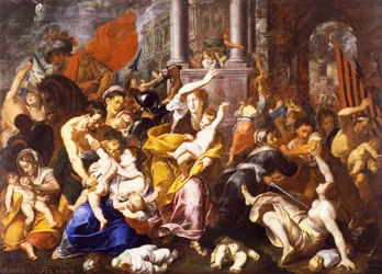 Le massacre des Innocents, par Johann Christoph Storer (1611-1671), 300x420 cm, église Sant