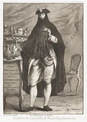 Le Masque au café