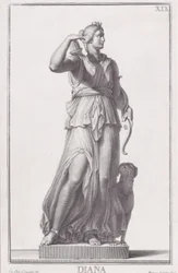 Statue de Diane, 1734