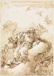 Dieu le Père avec le symbole de la Trinité, 1758 ou après