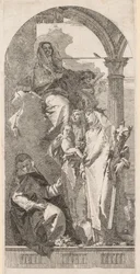 Madonna avec les Saintes Agnès, Catherine et Rosa