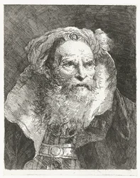 Homme avec un turban et un col haut, Verzameling hoofden (série)