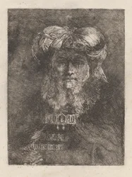 Vieil homme à la manière de Rembrandt, de la Raccolta di Teste (Collection de têtes)
