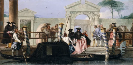 Le départ de la gondole, milieu des années 1760