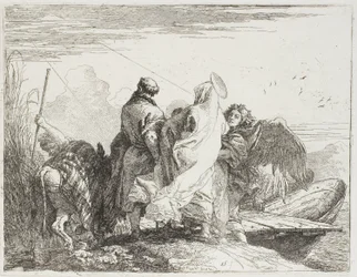 La Sainte Famille descendant de la berge, planche quinze de La Fuite en Égypte