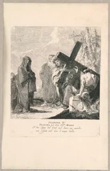 Via crucis - Station IV, Il rencontre sa mère