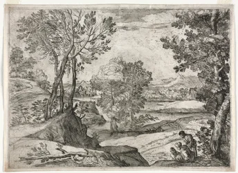 Paysage avec une famille