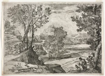 Paysage avec une famille, 1643