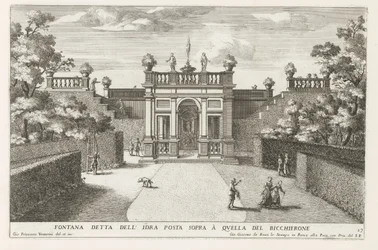Fontaine dans les jardins de la Villa d