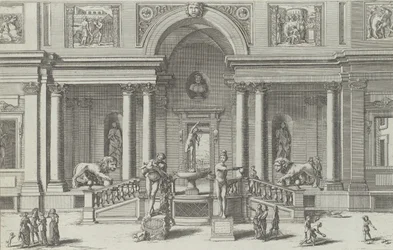 Fontaine de Mercure dans le jardin de la Villa Médicis