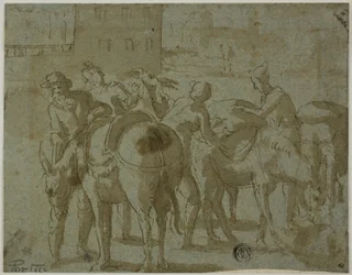 Muletiers et mules