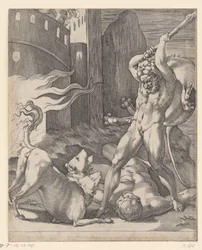 Hercule combat le Cerbère