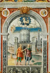 Peintures murales dans la salle du Zodiaque, Palazzo d