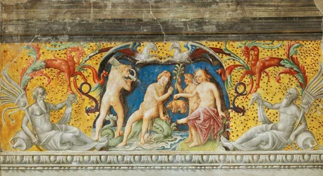 Peintures murales dans la salle du Zodiaque, Palazzo d