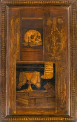 Chœur canonial en bois, Incrusté par Giovanni Maria Platina 1484, Stalle supérieure