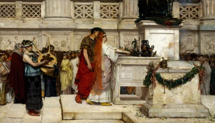 Demande en mariage, par Giovanni Muzzioli (1854-1894)