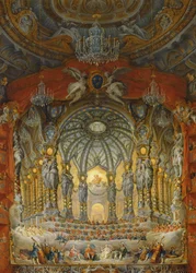 Concert donné par le cardinal de La Rochefoucauld au théâtre d