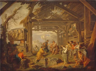 Sibylle de Cumes prophétisant la naissance du Christ, 1738