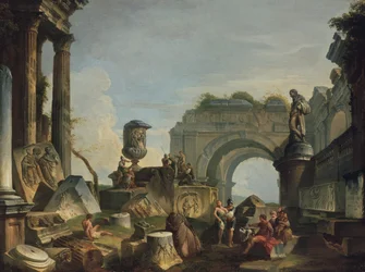 Scène classique avec personnages
