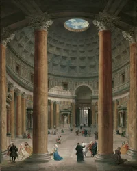 Intérieur du Panthéon, Rome, par Giovanni Paolo Pannini (1691-1765)