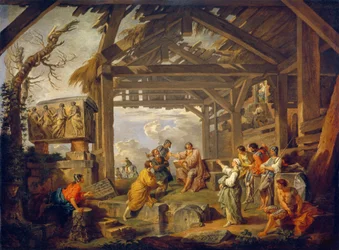 La sibylle de Cumes prophétisant la naissance du Christ.