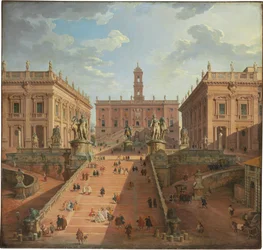 Vue du Campidoglio, Rome, 1750