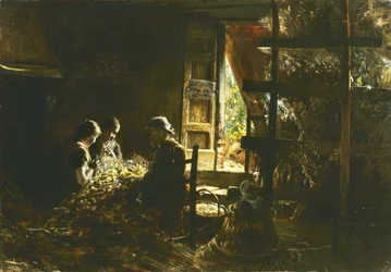 La raccolta dei bozzoli Collecte des cocons, 1882-1883
