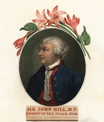 Portrait de Sir John Hill, naturaliste et botaniste