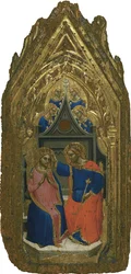 Le Couronnement de la Vierge avec quatre anges