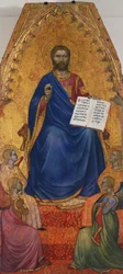 Christ en majesté adoré par des anges, par Giovanni da Milano (actif de 1346 à 1369)