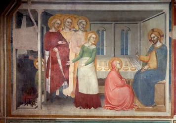 La vie de la Vierge : Christ dans la maison de Marthe et Marie